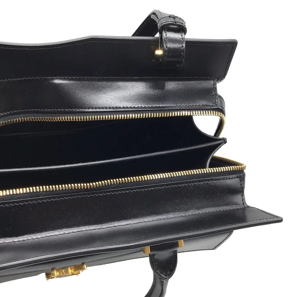 SAINT LAURENT BLACK LEATHER MEDIUM UPTOWN HANDBAG - Picture 7 of 9